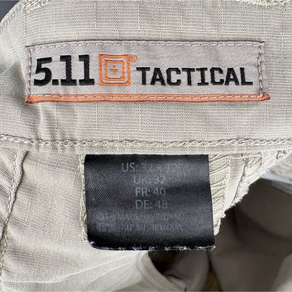 5.11 Tactical Men's Cargo Pants 32x32 Beige Ripstop Utility Military Security - Picture 4 of 15